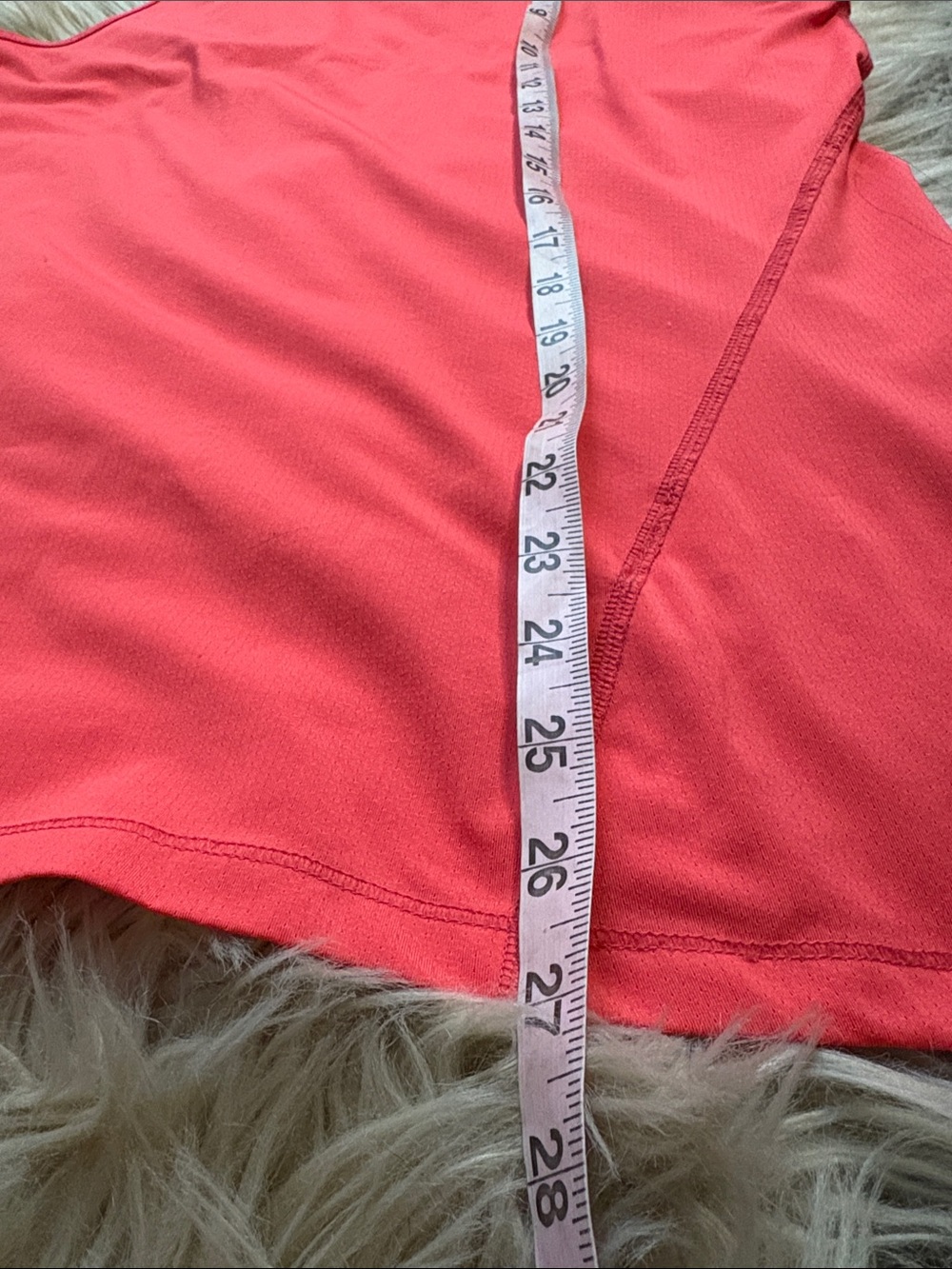 Nike Women's Bright Coral Athletic Tank with Black Swoosh Size Large - Picture 6 of 6